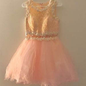 light pink dress
